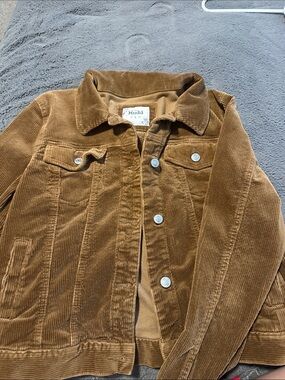 Mudd Tan Corduroy Button-Front Jacket